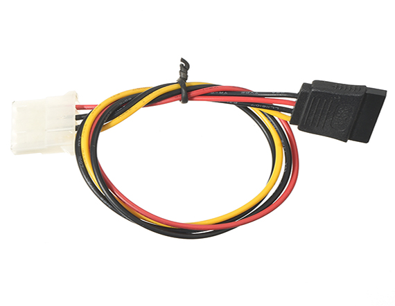 串口硬盤電源線 臺式機電腦硬盤 大4P轉(zhuǎn)15P